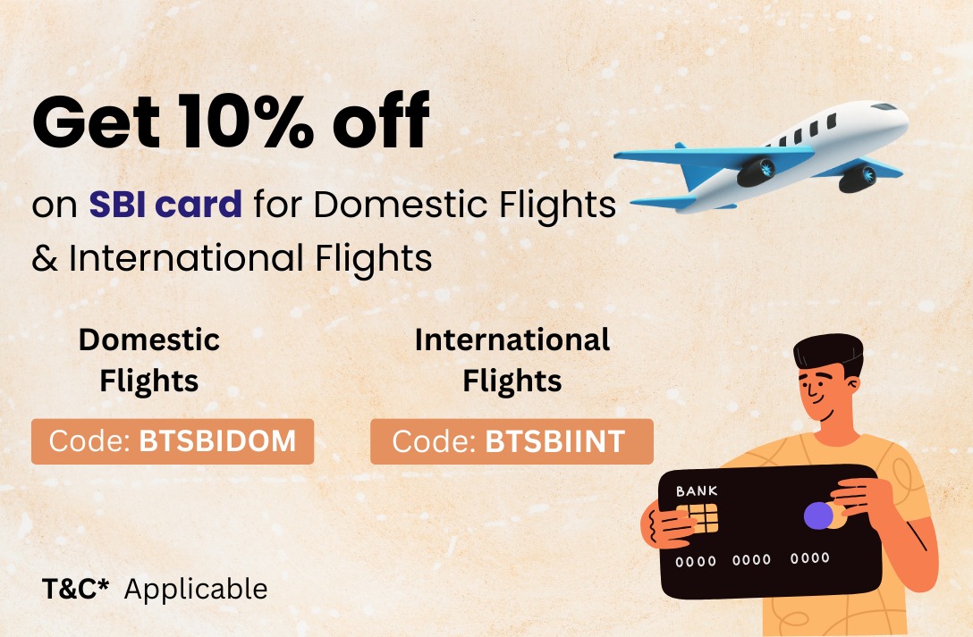 Budgetticket - Flat 10% discount on flights.